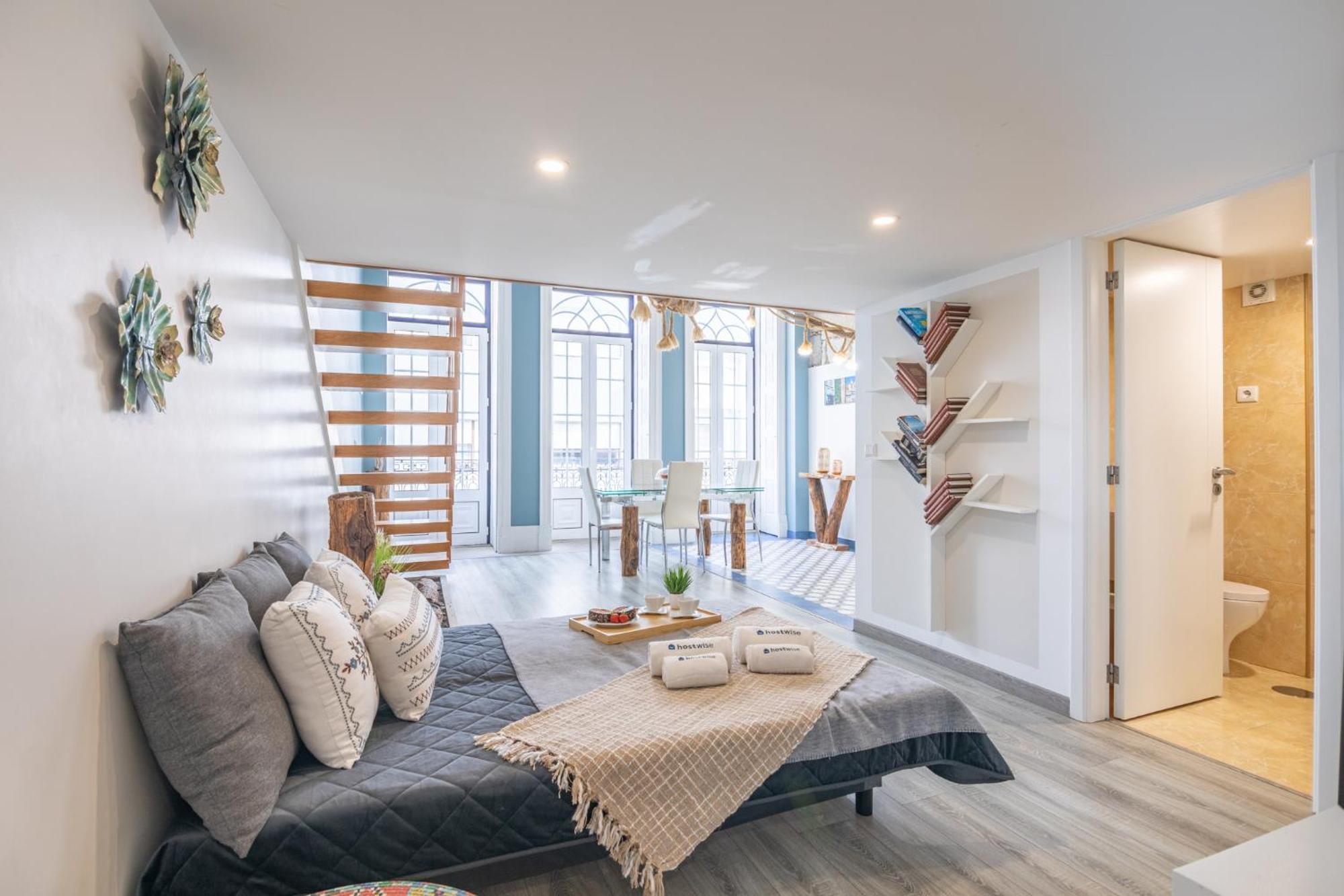 Deluxe Spacious Flats W Mezzanine By Host Wise Leilighet Porto Rom bilde